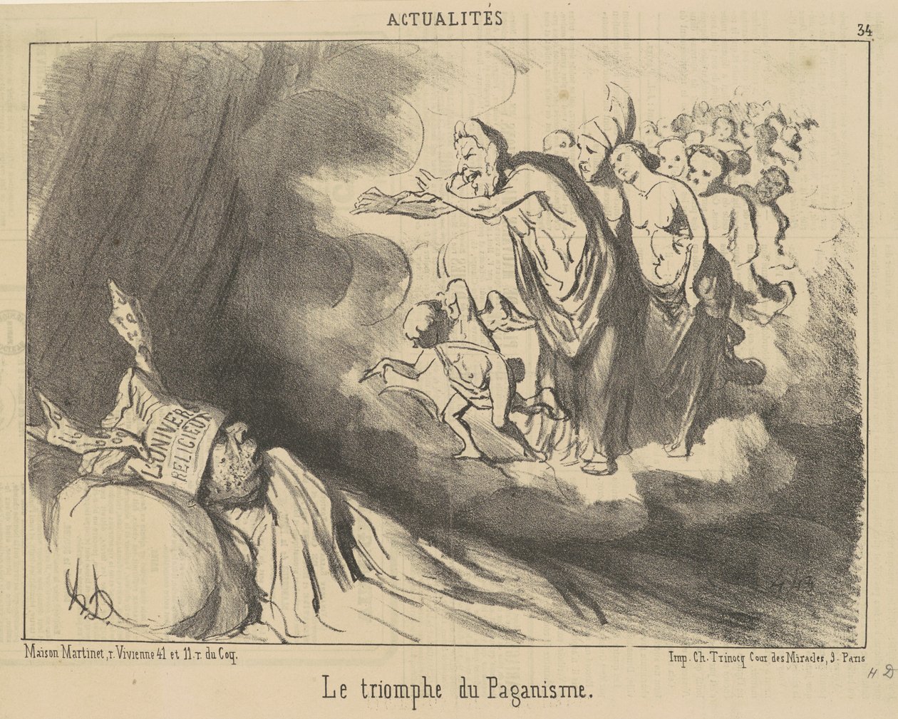 Paganizmin zaferi by Honoré Daumier