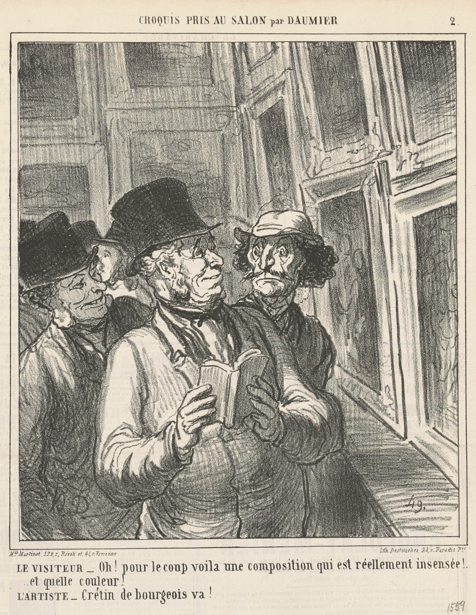 Ziyaretçi ... by Honoré Daumier