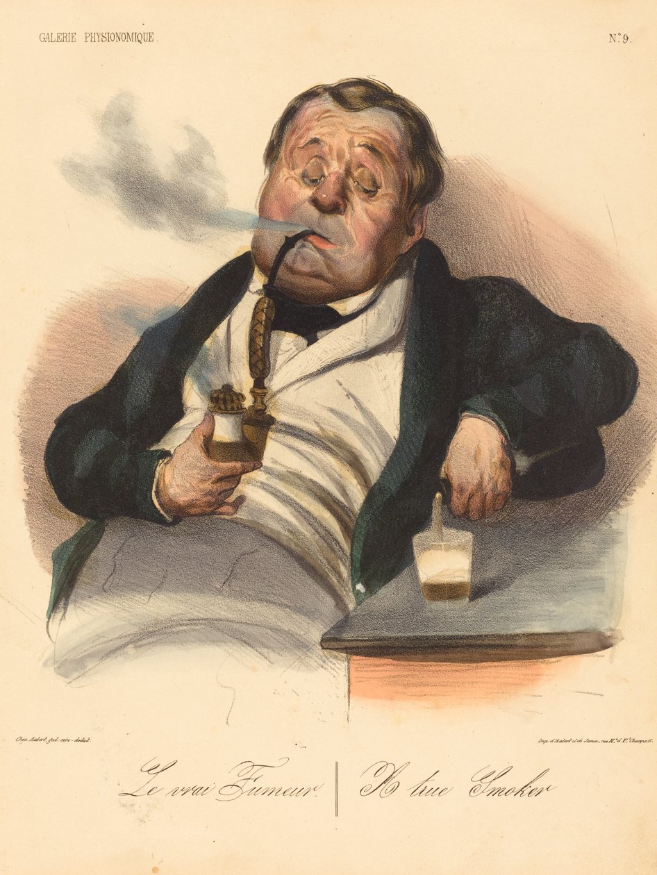 Gerçek Sigara İçen by Honoré Daumier