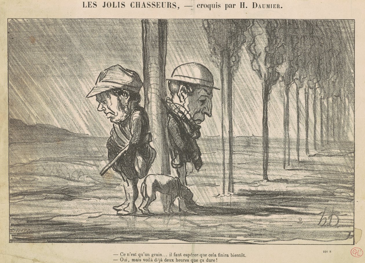 Güzel Avcılar by Honoré Daumier