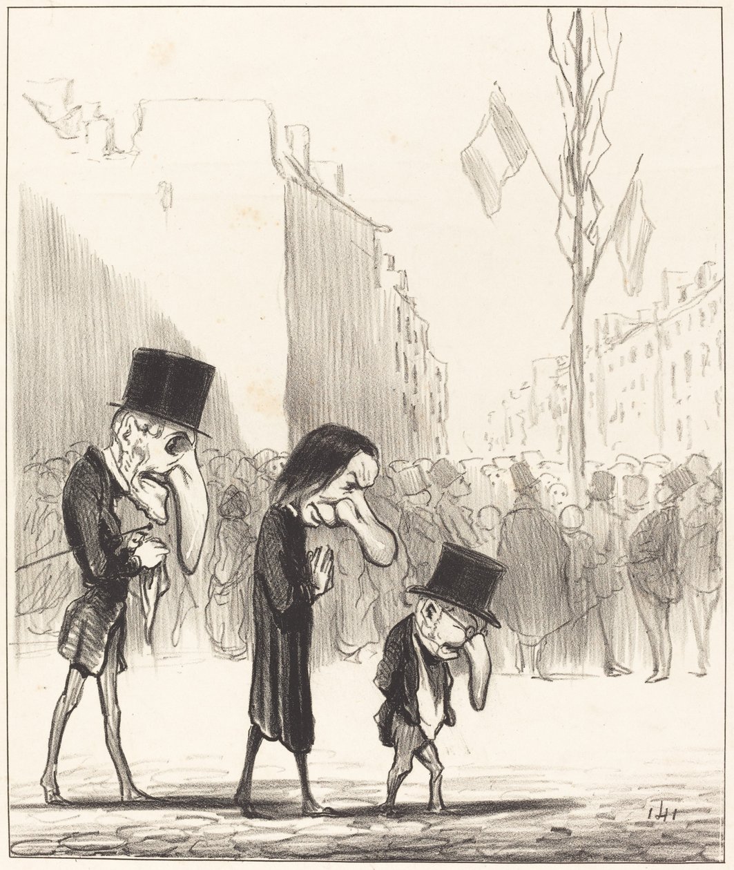 Üç Küçük Aziz by Honoré Daumier