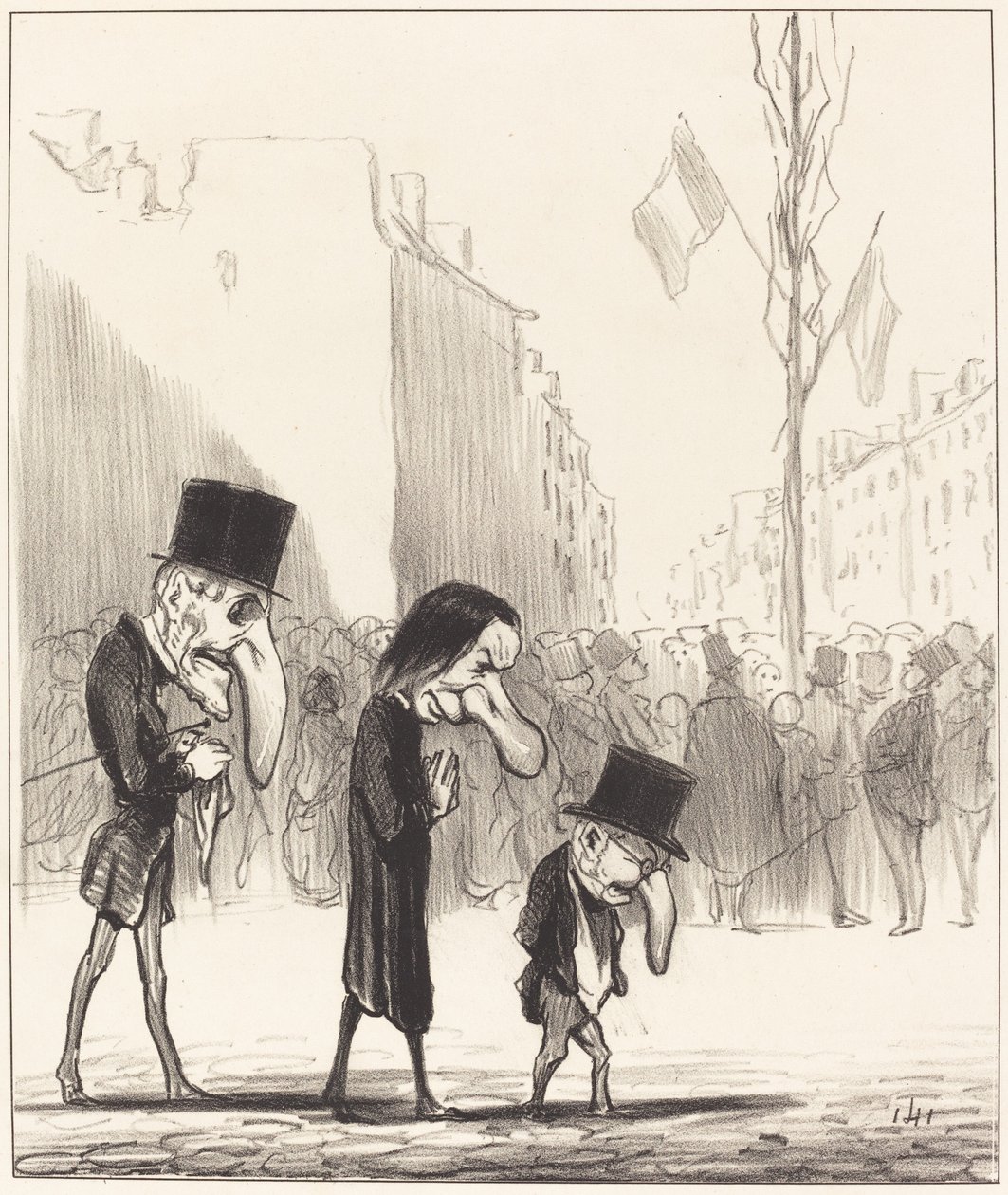 Üç Küçük Aziz by Honoré Daumier