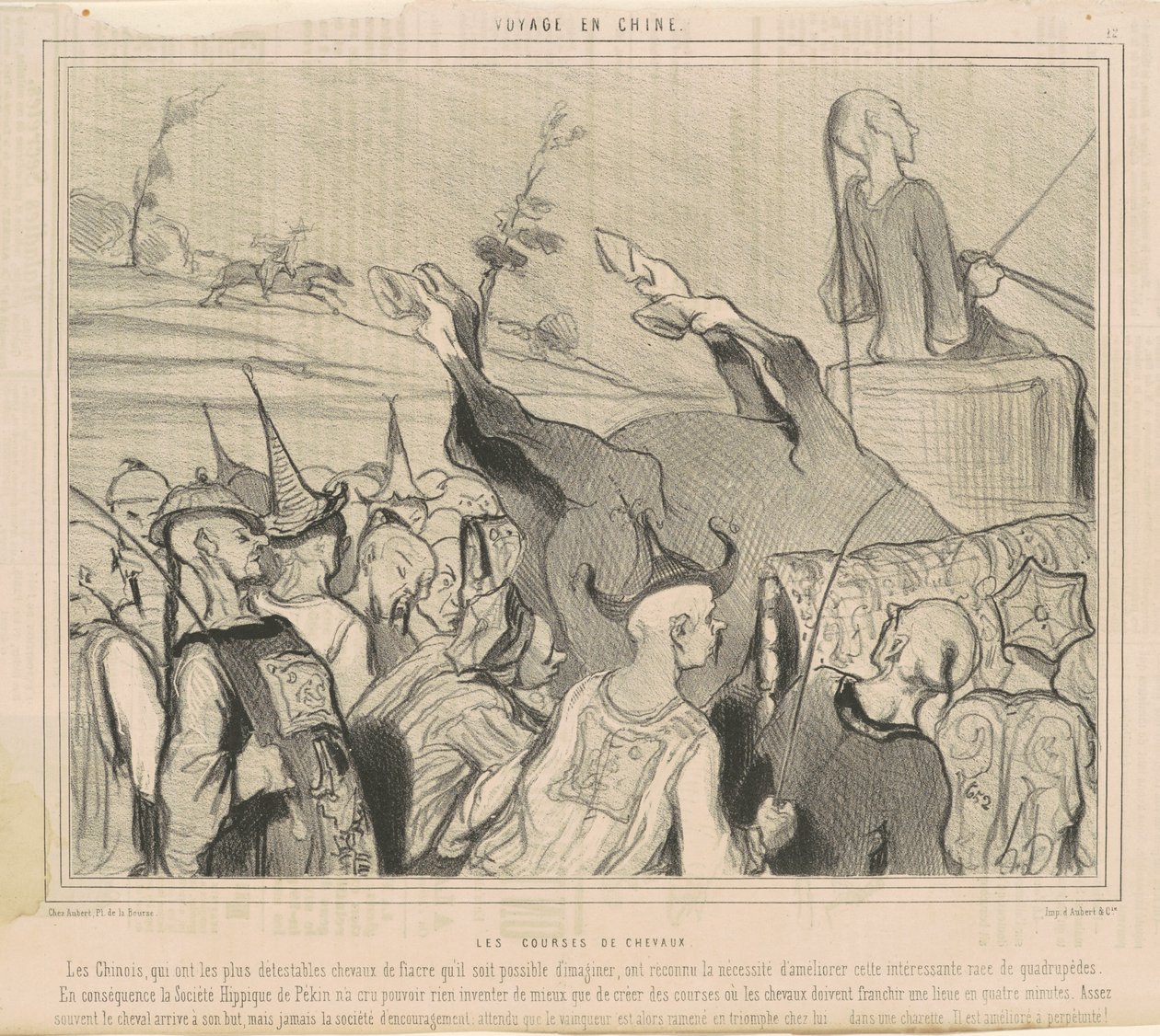 at yarışı by Honoré Daumier