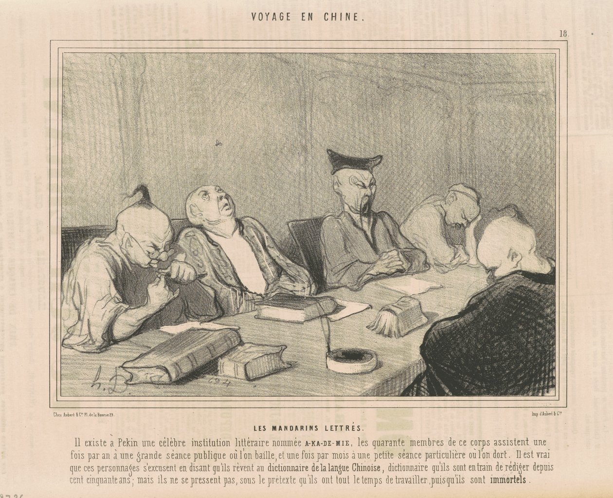 Okuryazar mandalinalar by Honoré Daumier