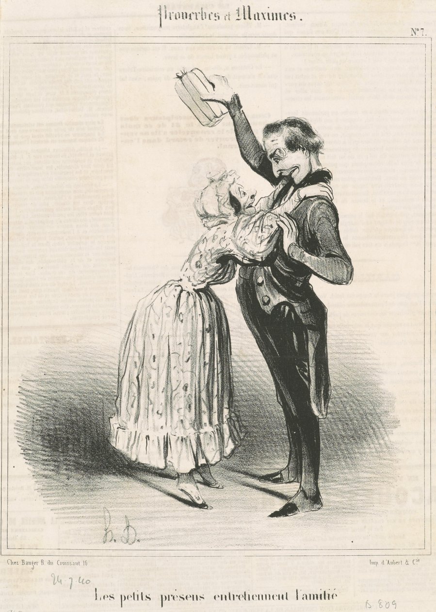 Küçük hediyeler... by Honoré Daumier