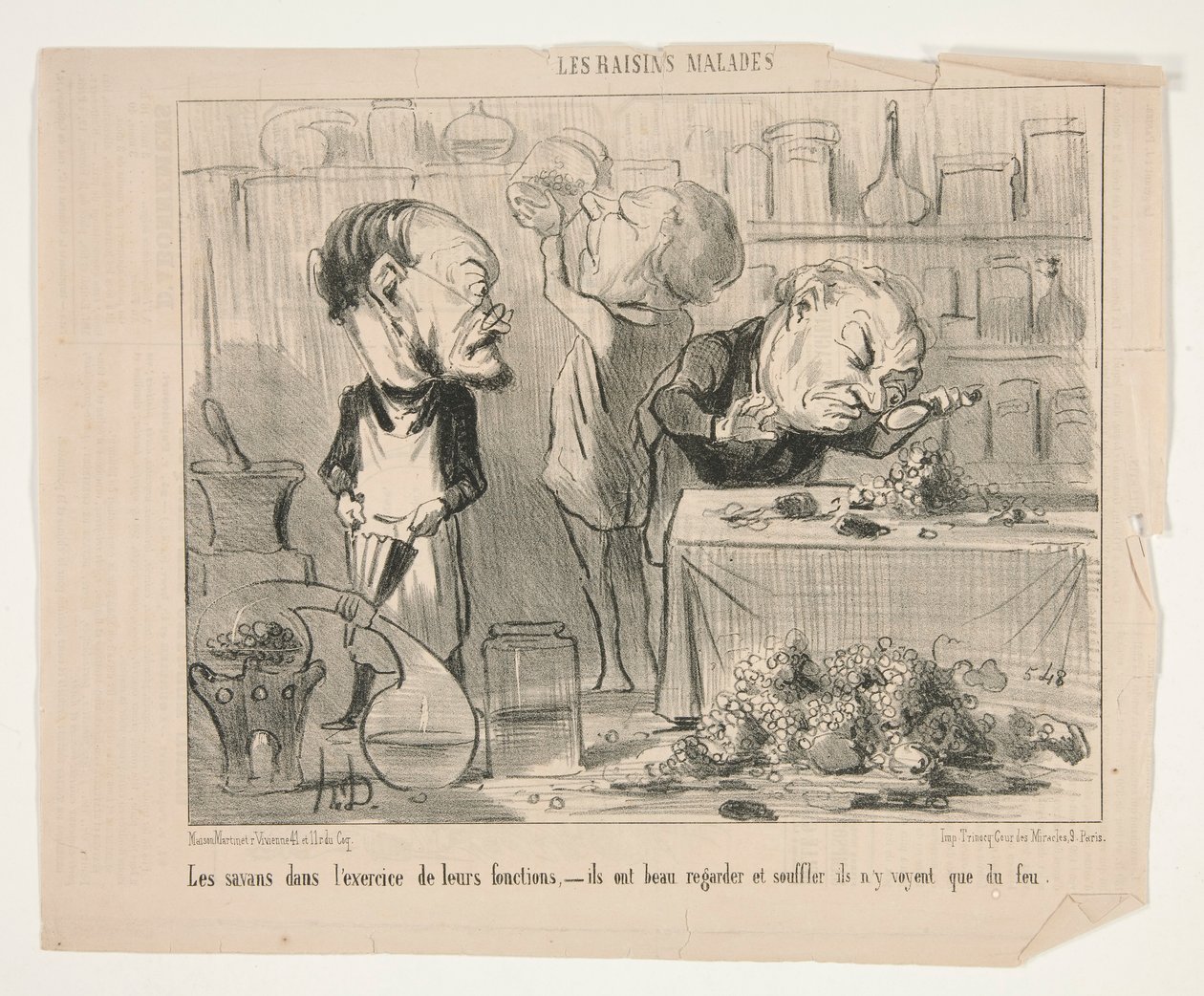 Bilim adamları da by Honoré Daumier