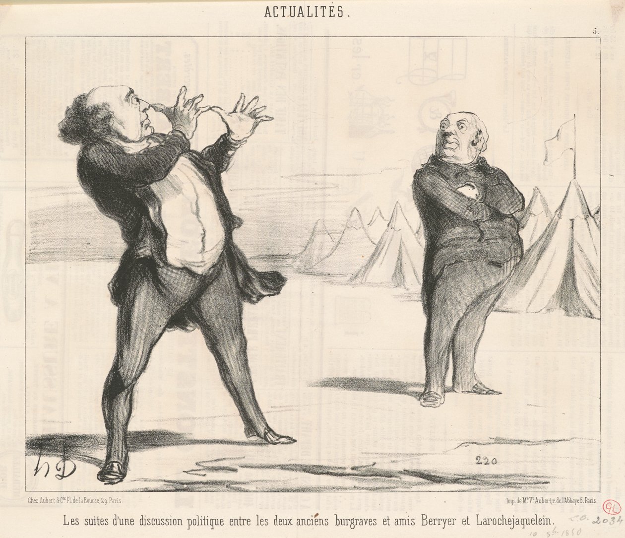 Siyasi tartışmanın ardından... by Honoré Daumier