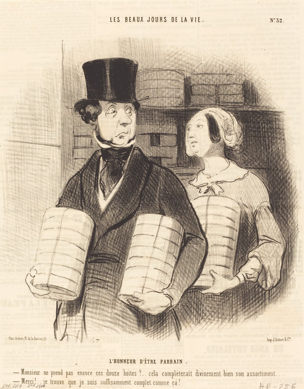 Sponsor olmanın gururu by Honoré Daumier