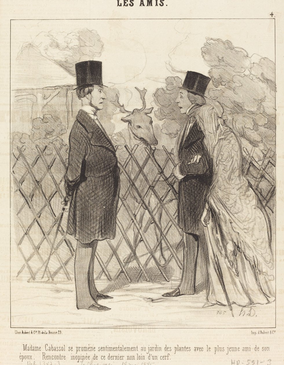 Madam Cabassol yürüyor... by Honoré Daumier