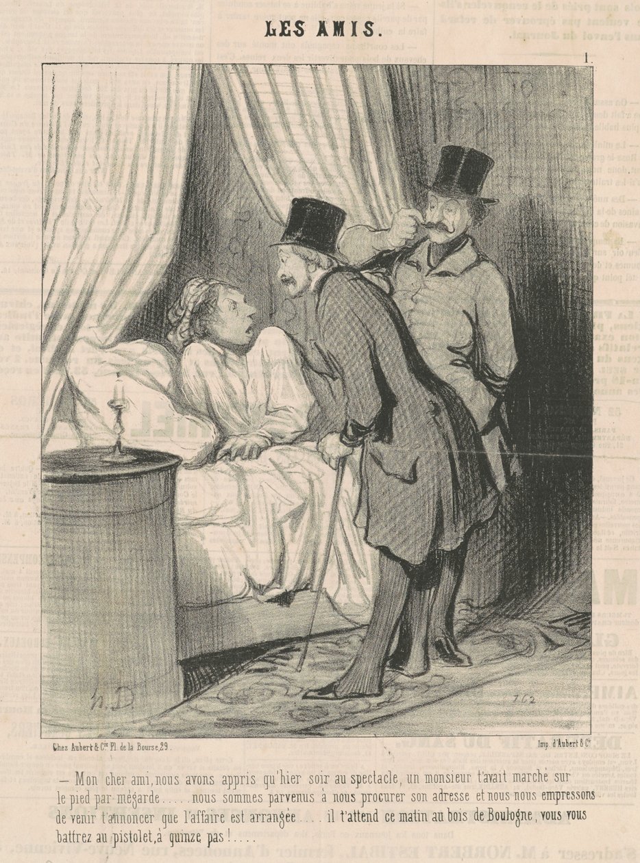 Sevgili dostum, öğrendik... by Honoré Daumier
