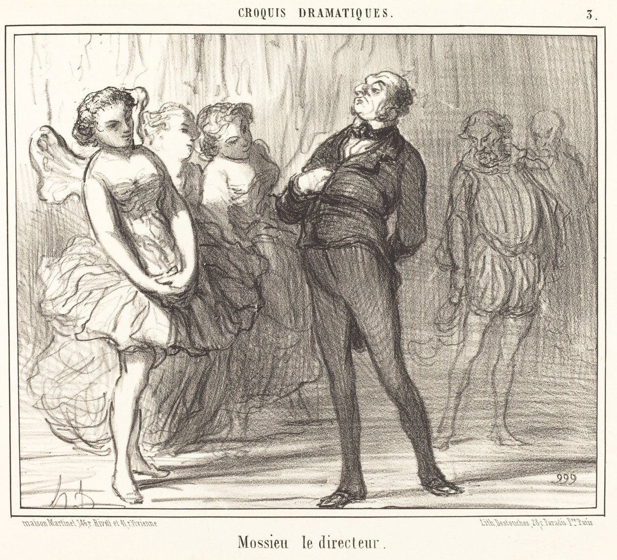 yönetmen Mossie by Honoré Daumier