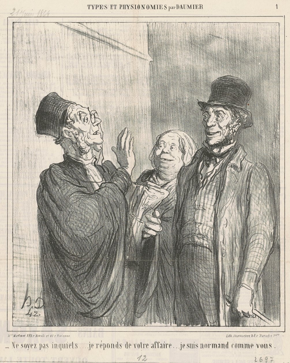 Endişelenme... by Honoré Daumier