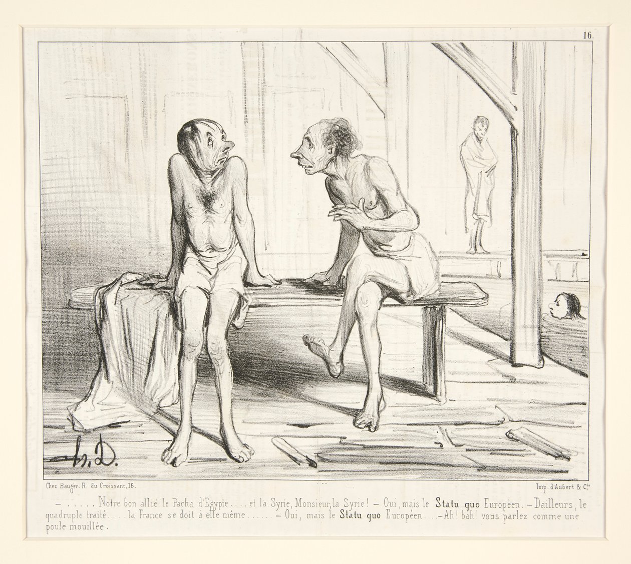 İyi müttefikimiz Pacha d by Honoré Daumier