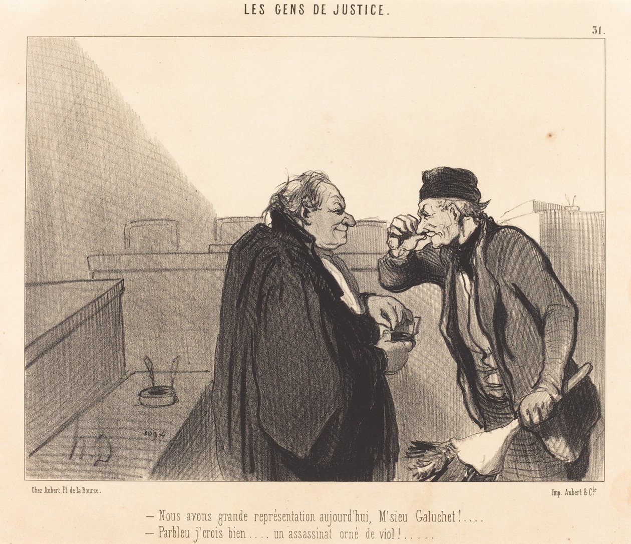 Bugün harika bir temsilimiz var by Honoré Daumier
