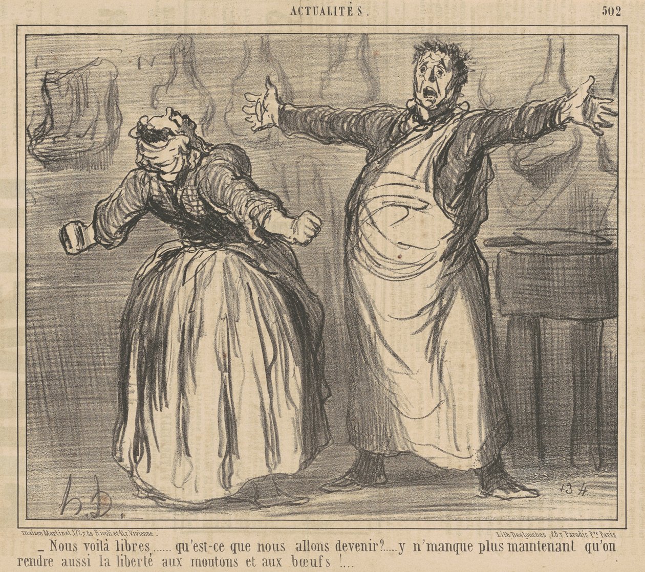 Özgürüz... by Honoré Daumier