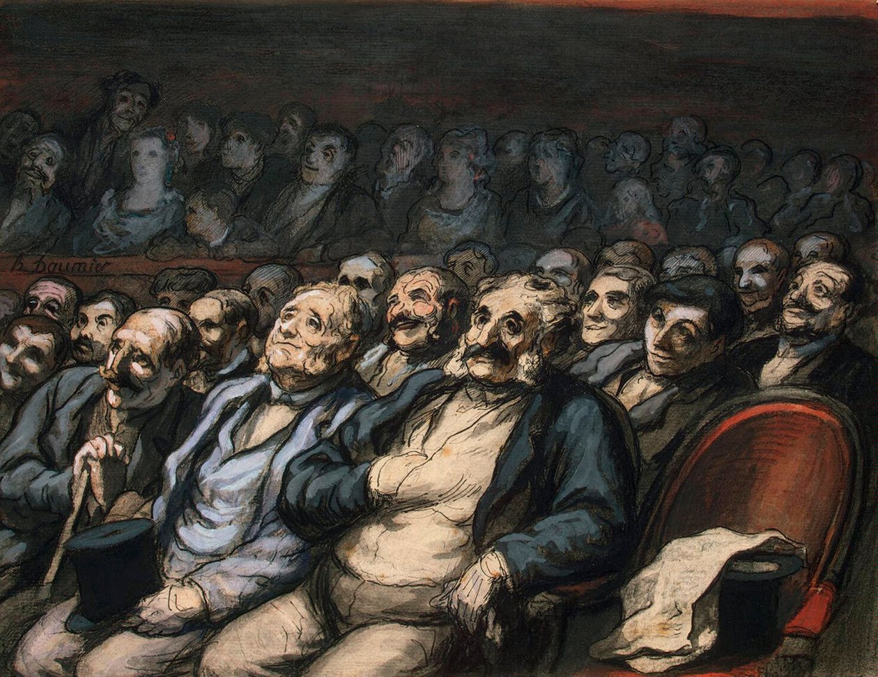 Orkestra Koltuğu, 1856-1858. by Honoré Daumier