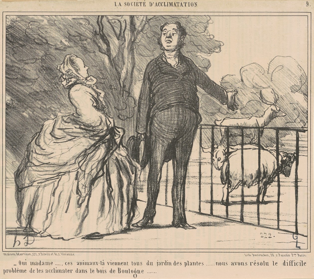 Evet hanımefendi... o hayvanlar... by Honoré Daumier
