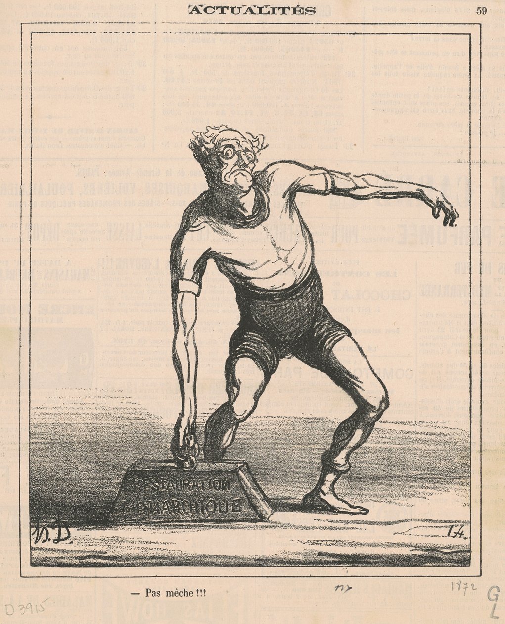 fitil yok!!! by Honoré Daumier
