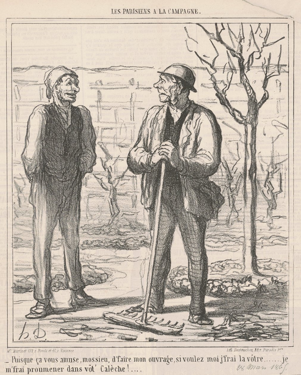 Sanırım seni eğlendiriyor... by Honoré Daumier