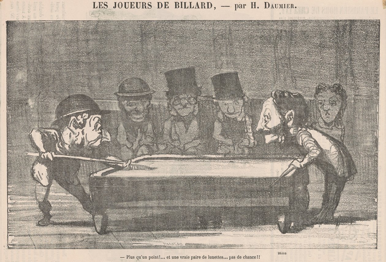 Birden fazla nokta! ... Şans yok!! by Honoré Daumier