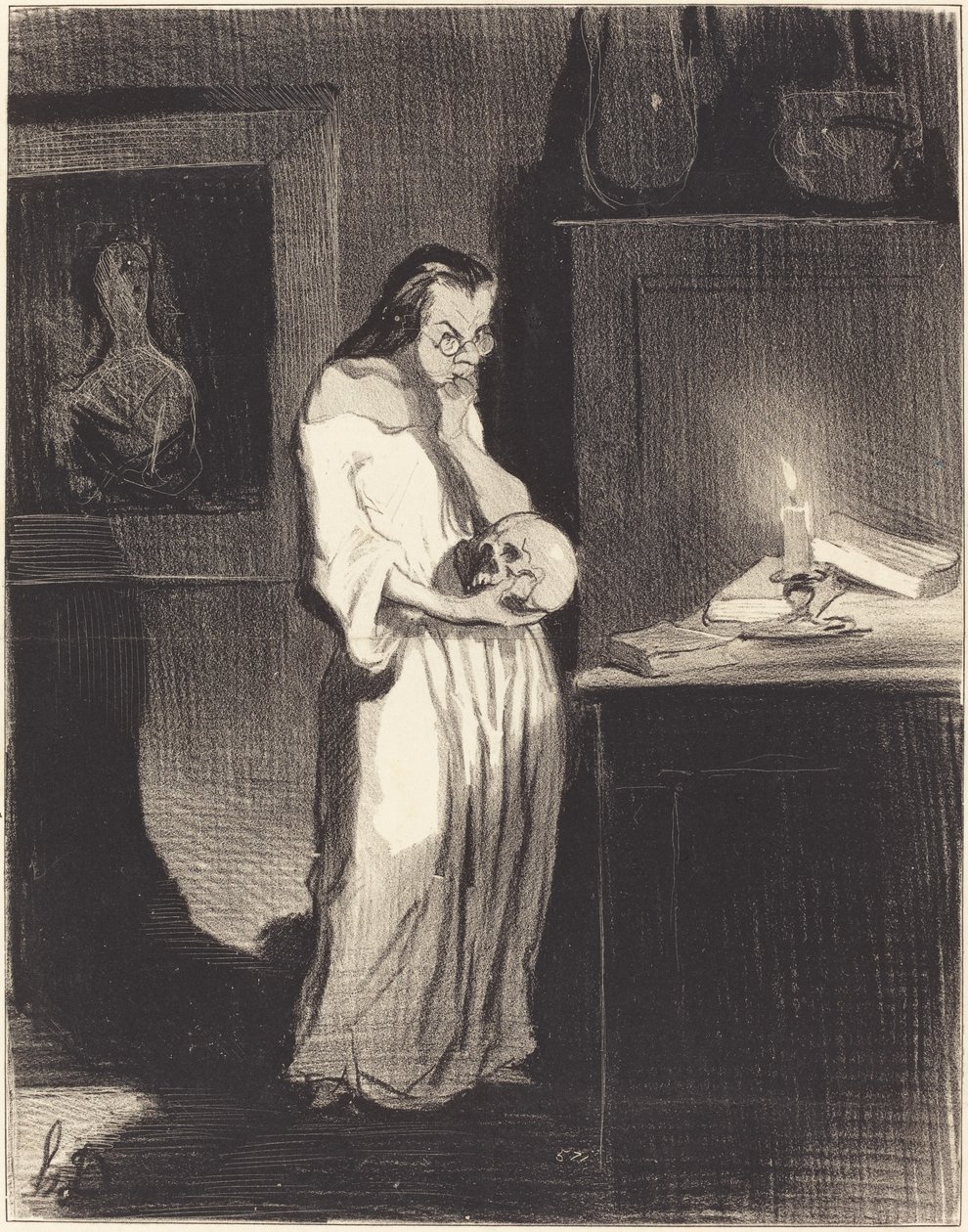 Lanet olası çocukça serseri!... by Honoré Daumier