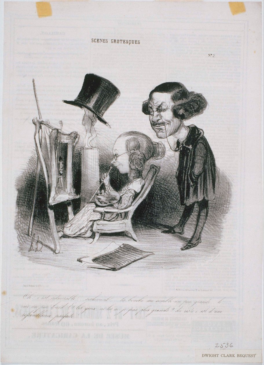 Grotesk Sahneler - Ah! takdire şayan by Honoré Daumier