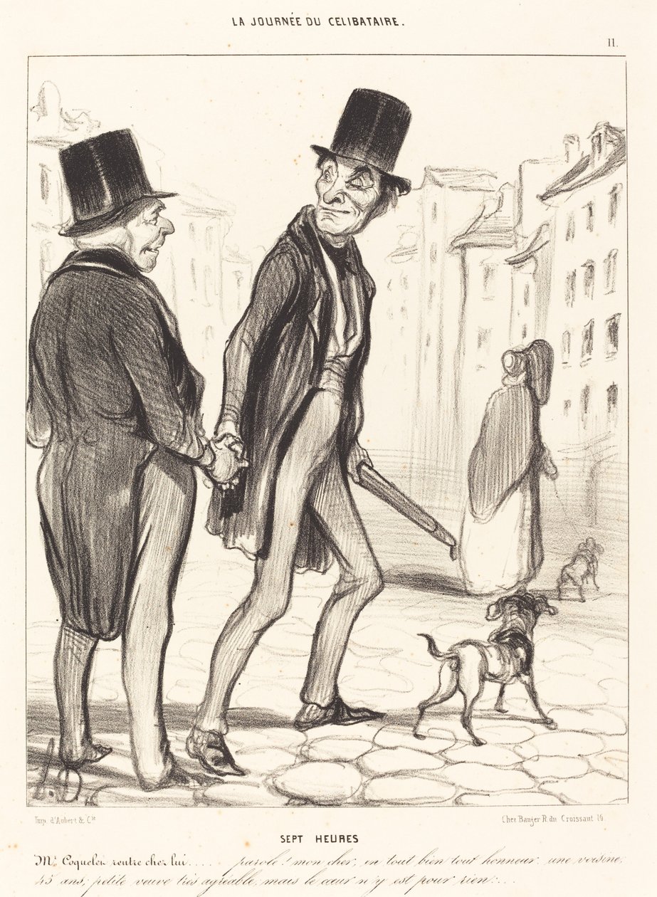 Yedi saat by Honoré Daumier