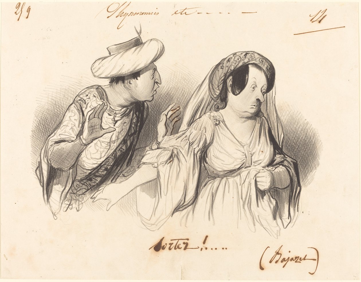 Çık dışarı!... (Bajazet) by Honoré Daumier