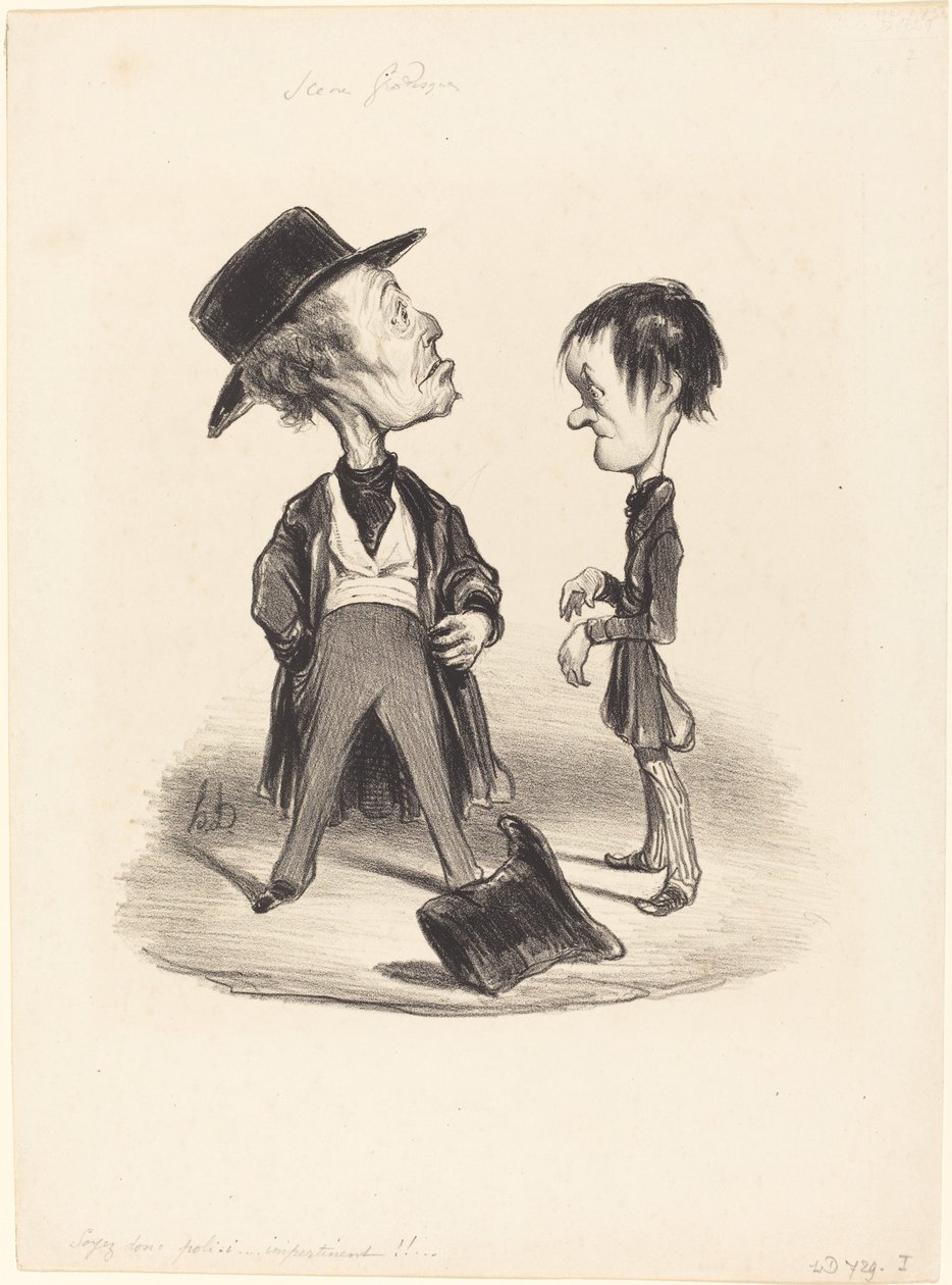 Kibar ol... ben... by Honoré Daumier