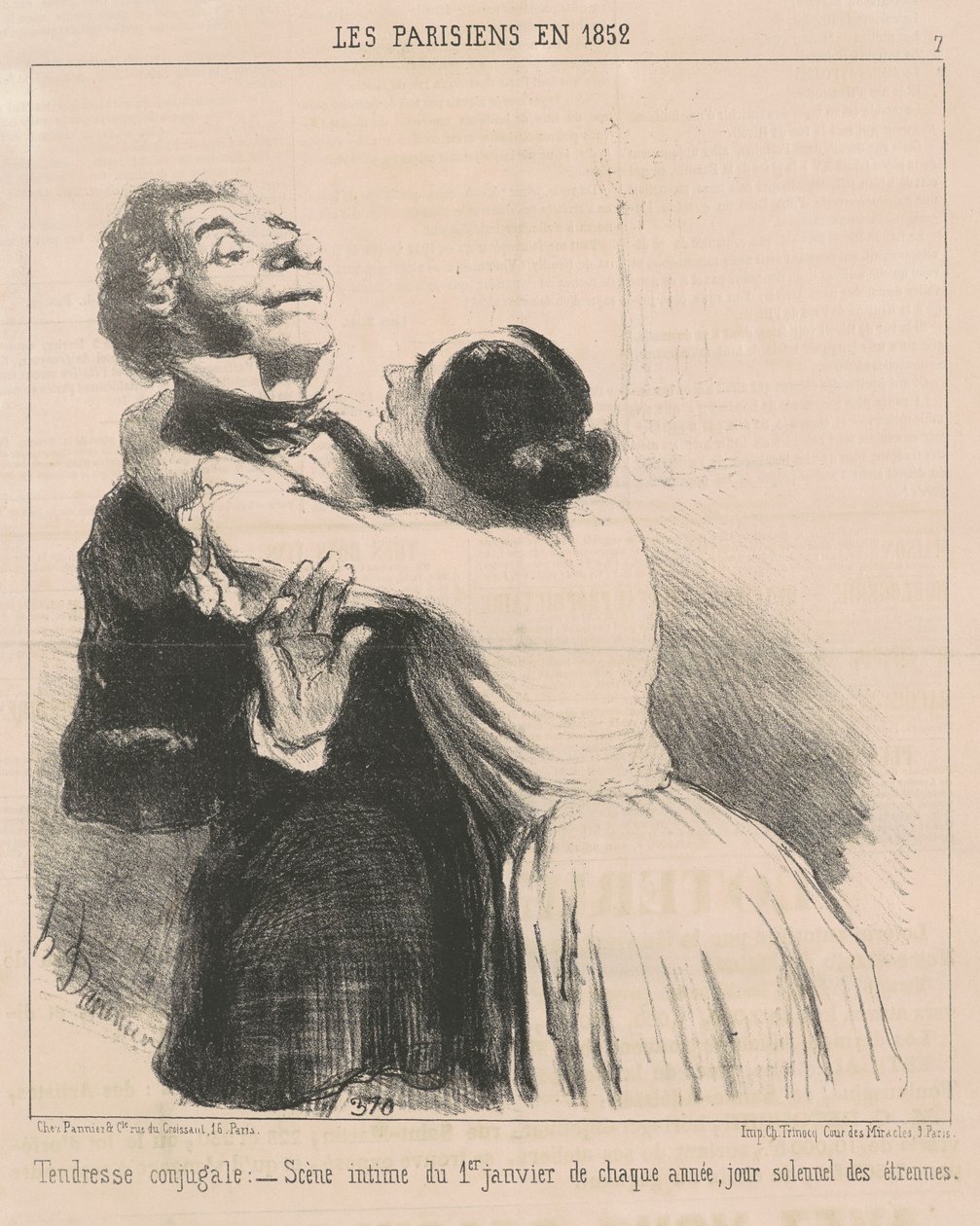 evlilik hassasiyeti by Honoré Daumier