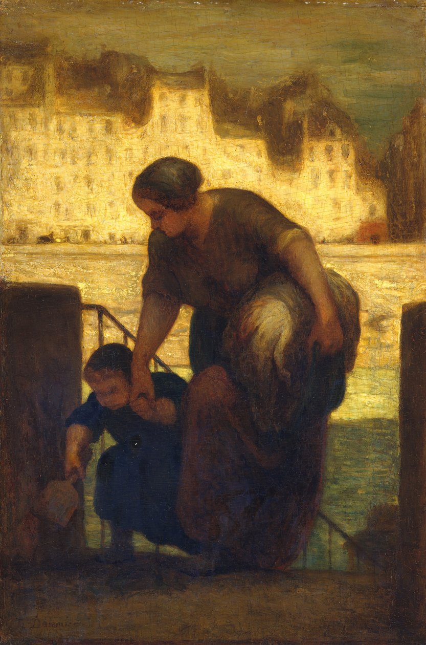 Çamaşırcı, 186[3]. by Honoré Daumier