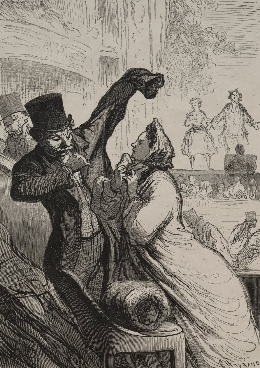 Tiyatro: Son Sahne. by Honoré Daumier