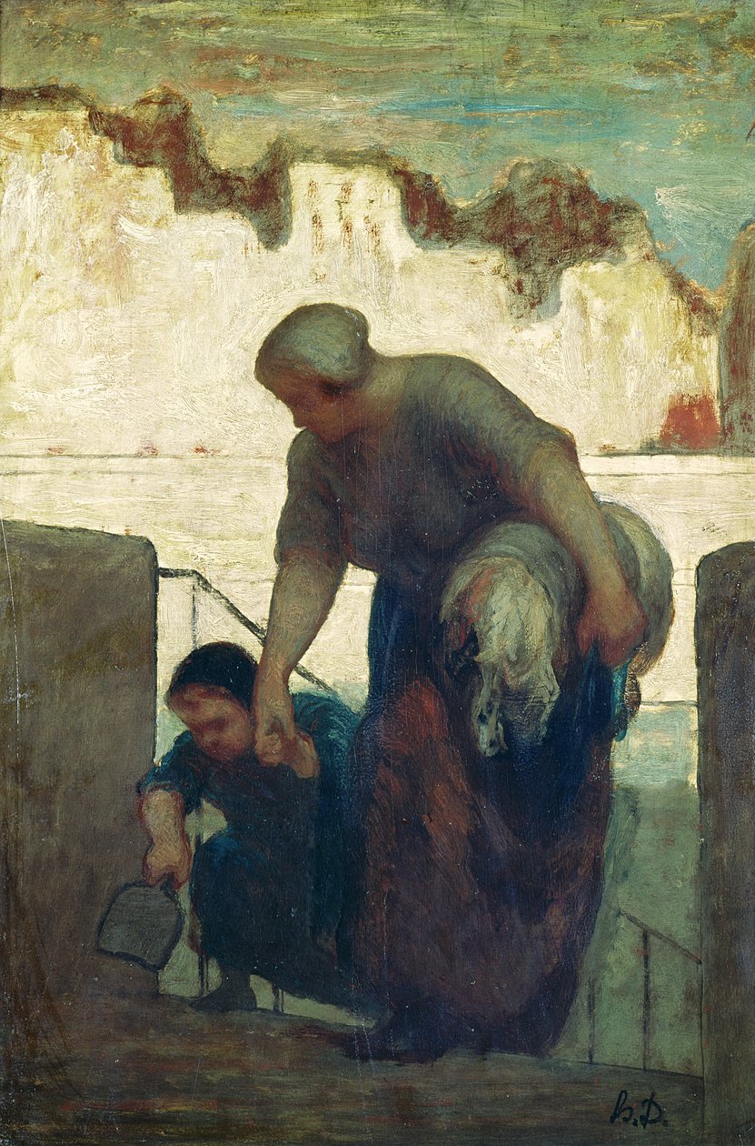 Çamaşırcı Kadın, c.1860-61 by Honoré Daumier