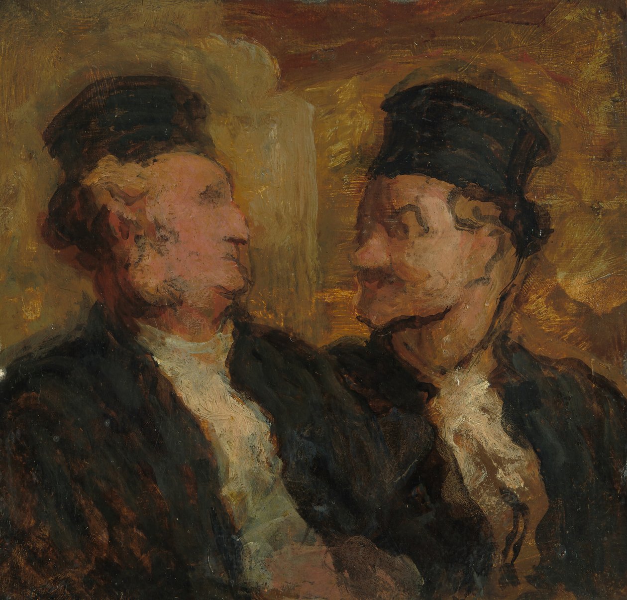 İki Avukat, c. 1860. by Honoré Daumier