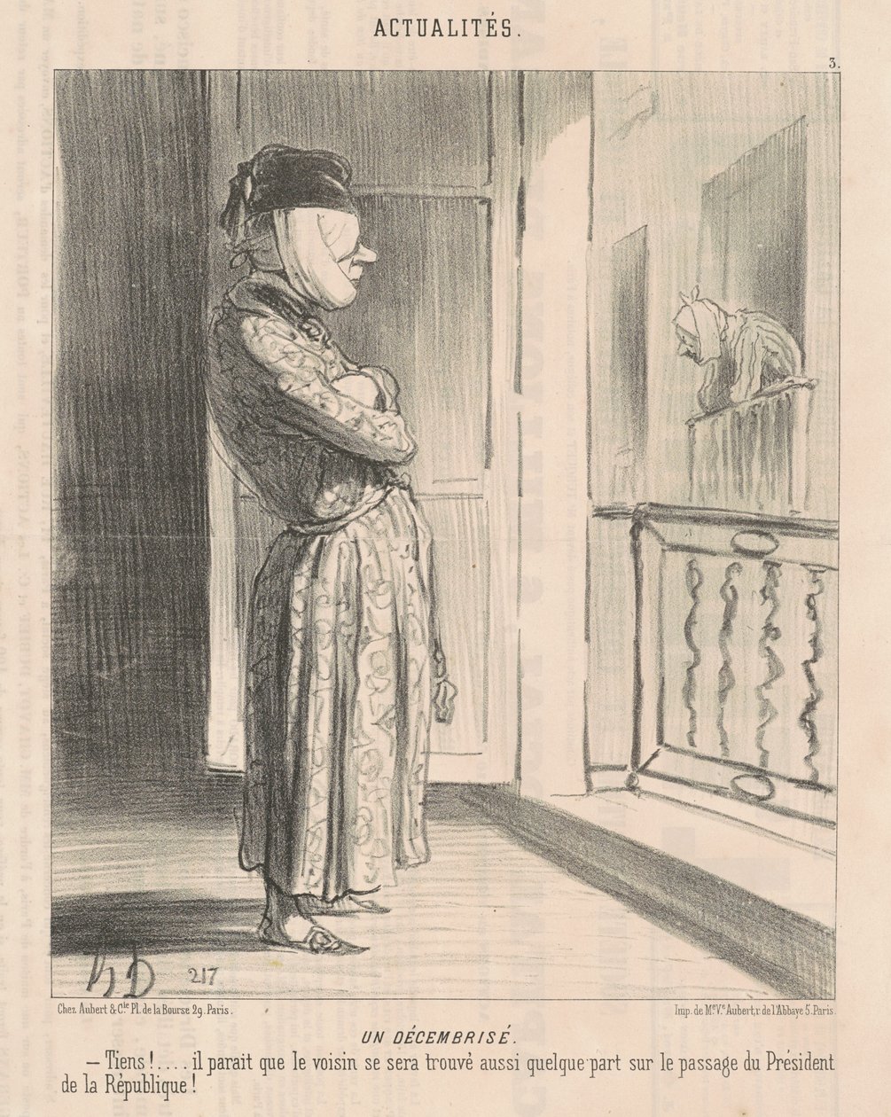 Bir Aralık by Honoré Daumier