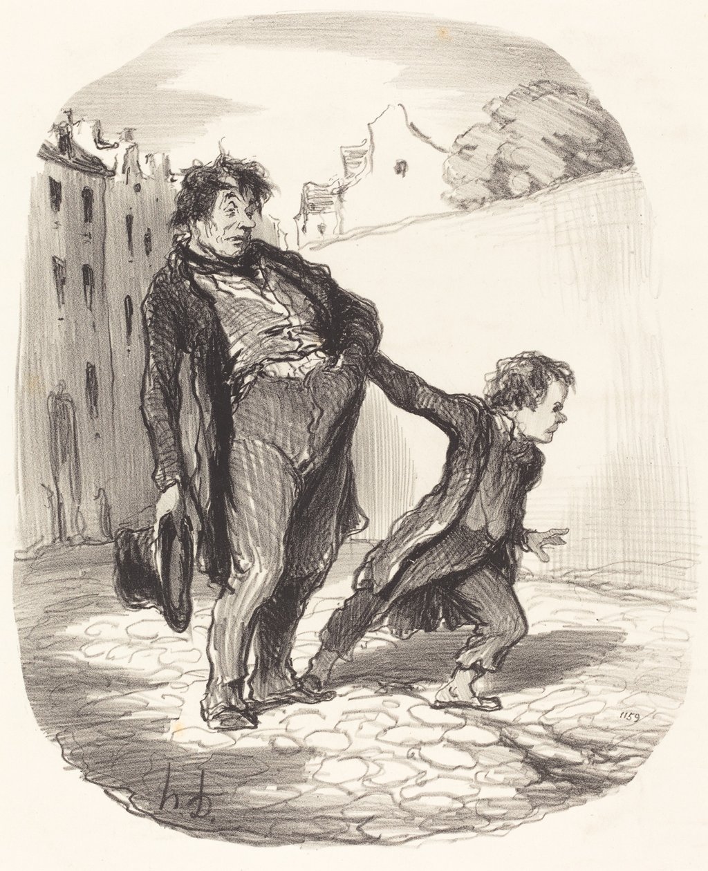 Model Oğul by Honoré Daumier