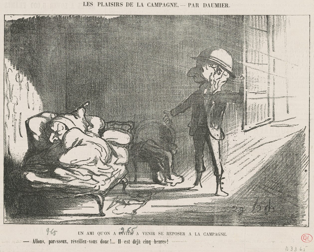 Davet ettiğimiz bir arkadaşımız... by Honoré Daumier