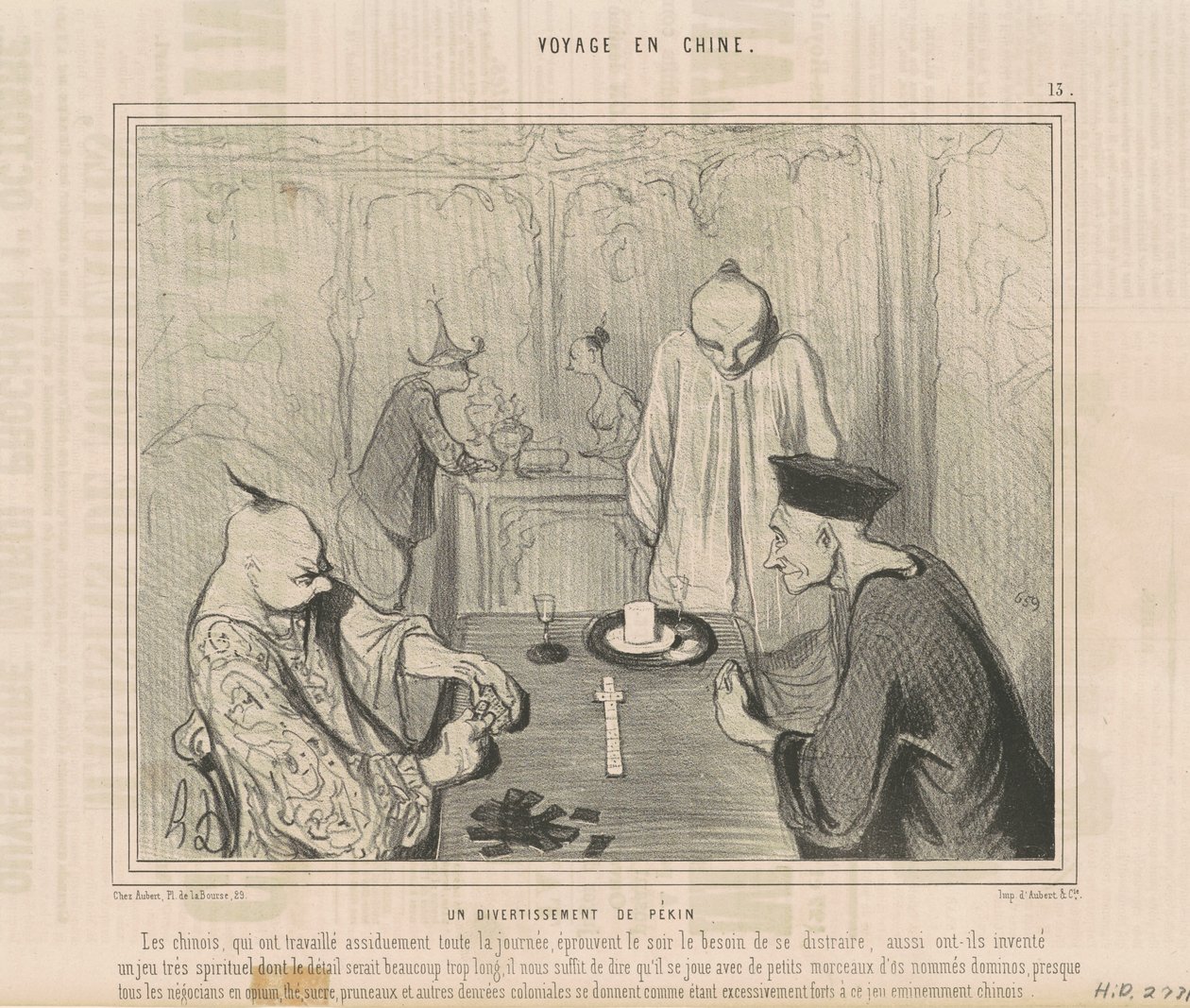 pekin eğlence by Honoré Daumier