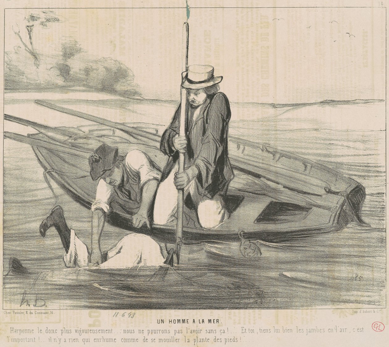 bir deniz adamı by Honoré Daumier