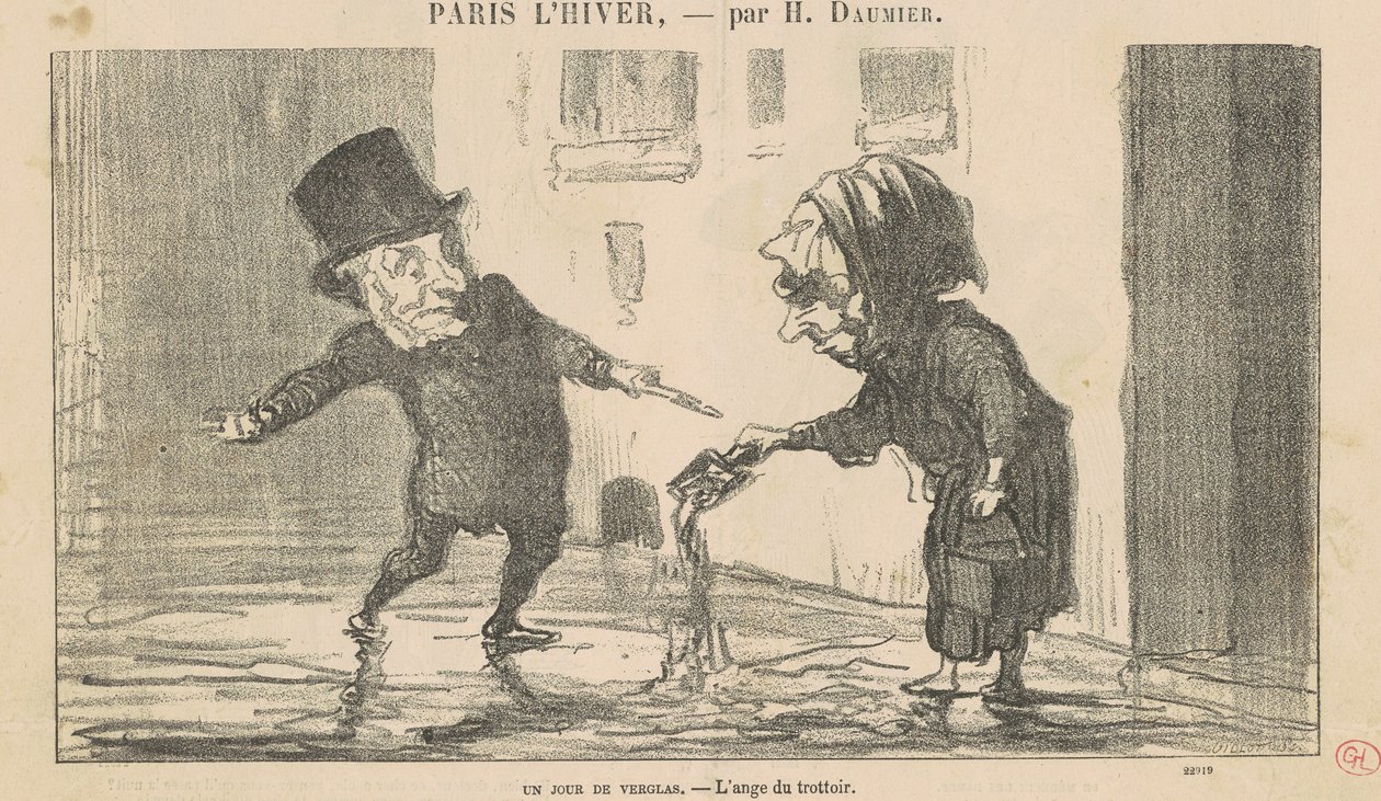 soğuk bir gün by Honoré Daumier