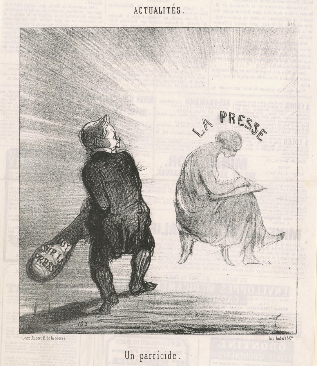 bir baba katili by Honoré Daumier