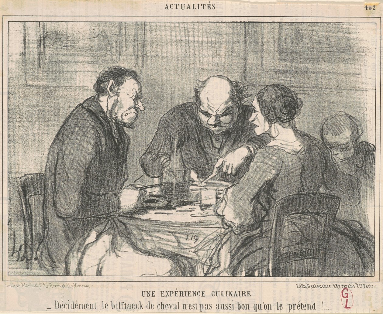 Bir mutfak deneyimi by Honoré Daumier