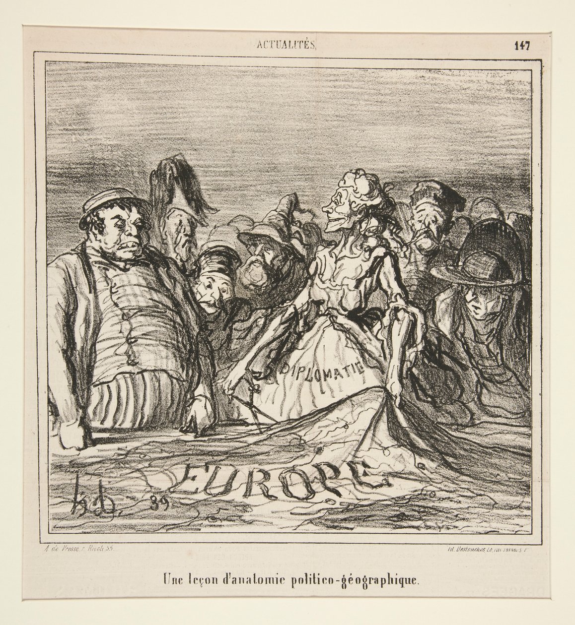 bir ders by Honoré Daumier