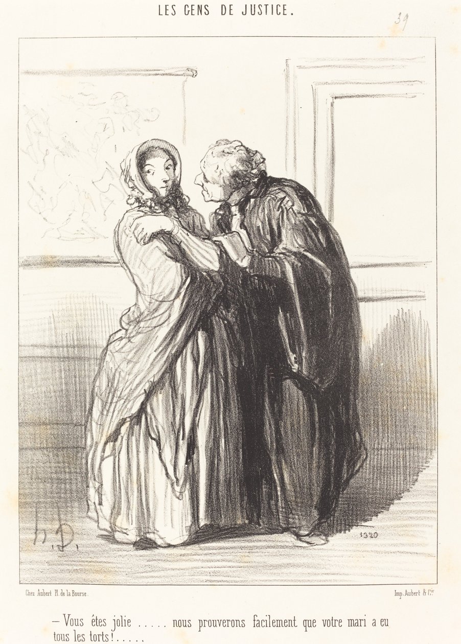 Güzelsin... by Honoré Daumier