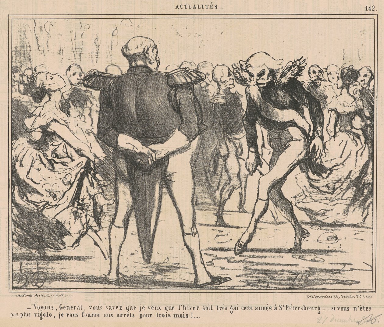 Haydi, General... by Honoré Daumier