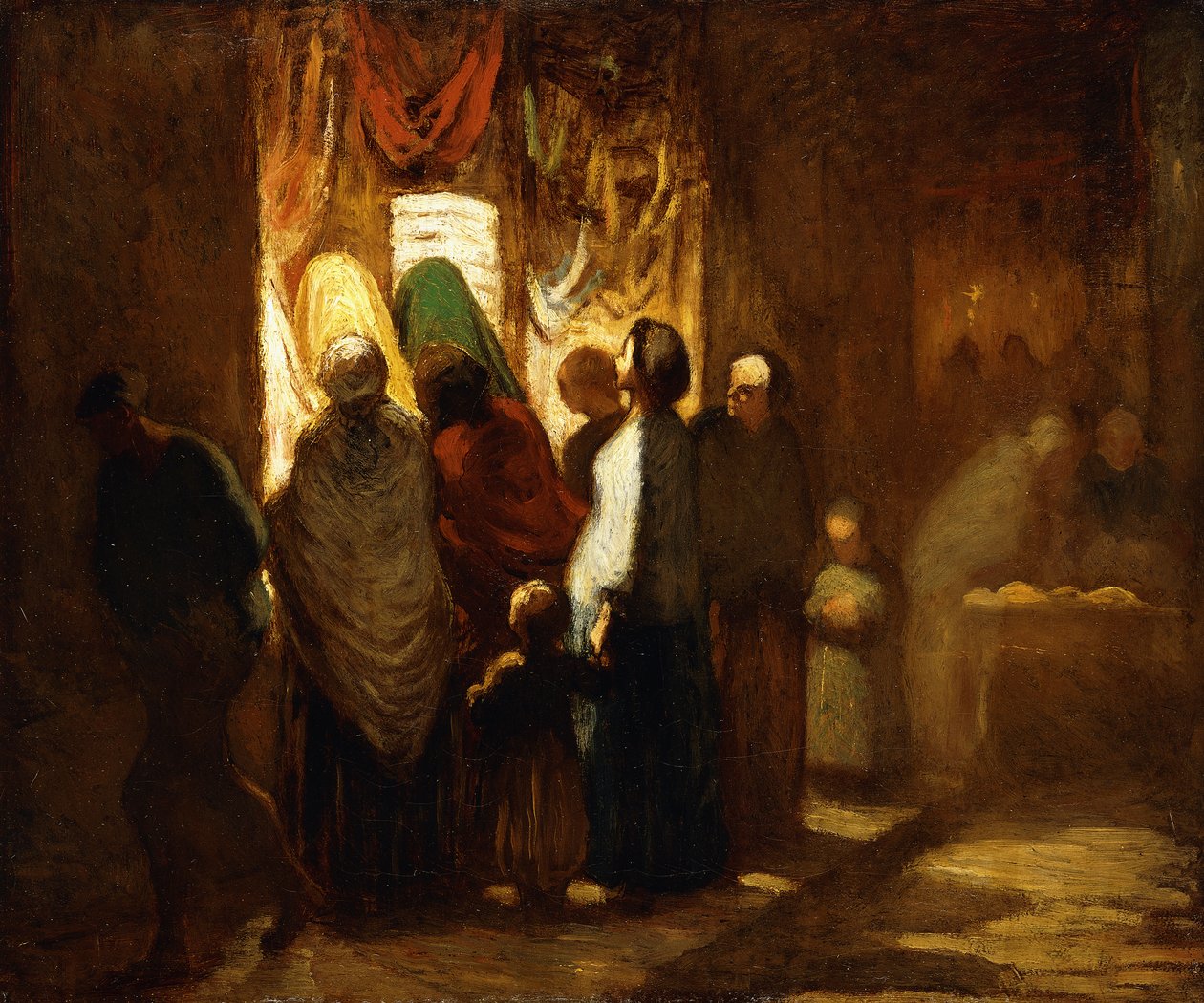 Pencere alışverişi by Honoré Daumier