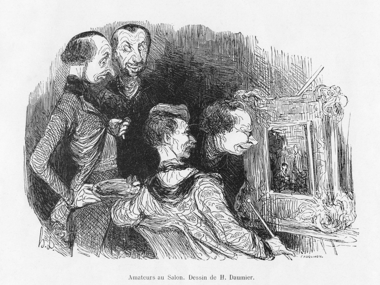 Salondaki Amatörler by Honoré Daumier