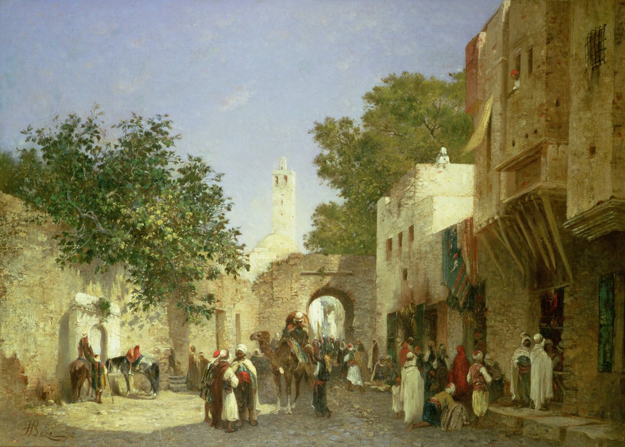 Arap Sokak Sahnesi, 1872 by Honore Boze