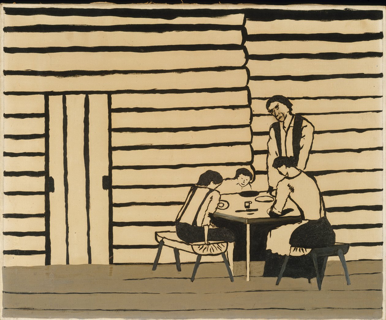 aile yemeği by Horace Pippin