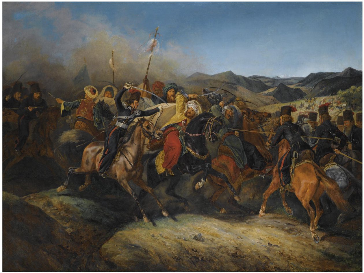 Türk-Rus savaşından bir sahne by Horace, Vernet